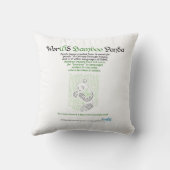 ワールドワードバンブーパンダピロー クッション (裏面)