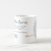 ワールドワードブルーヘロンマグ コーヒーマグカップ (中央)