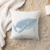 ワールドワードブルーホエールピロー クッション (ブランケット)