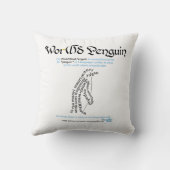 ワールドワードペンギン枕 クッション (裏面)