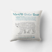 ワールドワードポーラクマ枕 クッション (裏面)