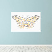 ワールドワード（昆虫）オオカバマダラ、モナークバタフライキャンバス印刷 キャンバスプリント (インサイチュ (ウッドフロア))