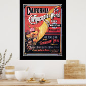 ワールドヴィンテージのポスターのカリフォルニアCornucopia ポスター (キッチン)
