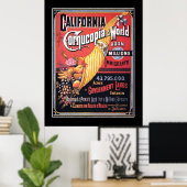ワールドヴィンテージのポスターのカリフォルニアCornucopia ポスター (ホームオフィス)