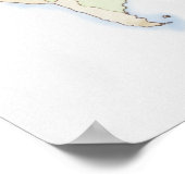 ワールド図解入りの、写真付きのマップ2 ポスター (角)