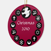 ワールド宗教祭日オーナメント セラミックオーナメント (左)