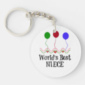 ワールド最高のの姪 キーホルダー (正面)