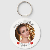 ワールド最高のガールフレンド記念記念ラウンド鍵 キーホルダー (裏面)