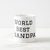 ワールド最高のグランドパ追加ネーム文字スポーツ文字simpl コーヒーマグカップ (中央)