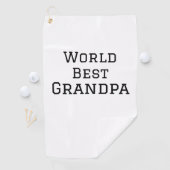 ワールド最高のグランドパ追加ネーム文字スポーツ文字simpl ゴルフタオル (インサイチュ)