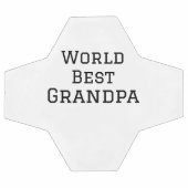 ワールド最高のグランドパ追加ネーム文字スポーツ文字simpl サッカーボール (フラット)