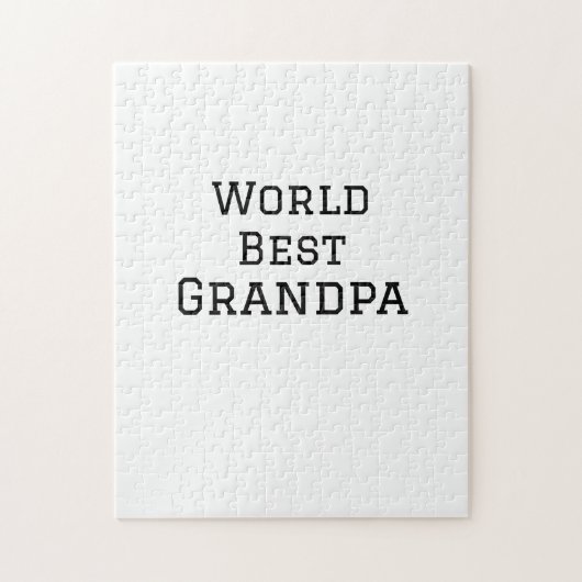 ワールド最高のグランドパ追加ネーム文字スポーツ文字simpl ジグソーパズル (縦)