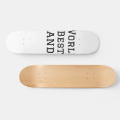 ワールド最高のグランドパ追加ネーム文字スポーツ文字simpl スケートボード (横)