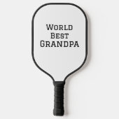 ワールド最高のグランドパ追加ネーム文字スポーツ文字simpl ピックルボールラケット (裏面)