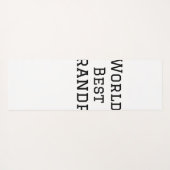 ワールド最高のグランドパ追加ネーム文字スポーツ文字simpl ヨガマット (裏面(横))