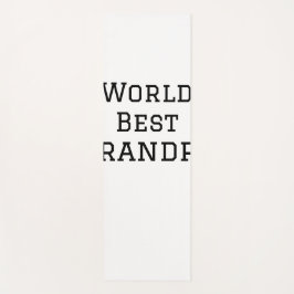 ワールド最高のグランドパ追加ネーム文字スポーツ文字simpl ヨガマット