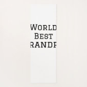 ワールド最高のグランドパ追加ネーム文字スポーツ文字simpl ヨガマット (裏面)