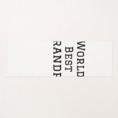 ワールド最高のグランドパ追加ネーム文字スポーツ文字simpl ヨガマット (正面(横))