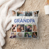 ワールド最高のグランパ |写真のコラージュ クッション (ブランケット)