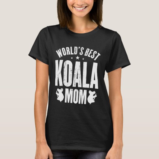 ワールド最高のコアラ母 Tシャツ (正面)