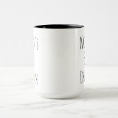 ワールド最高のスインターブラック マグカップ (中央)