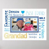 ワールド最高のスグランドタイポグラフィ写真 箔ポスター (正面)