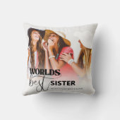 ワールド最高のスシスター |フォト装飾用クッション クッション (裏面)