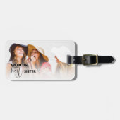 ワールド最高のスシスター |写真 ラゲッジタグ (正面横)