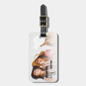 ワールド最高のスシスター |写真 ラゲッジタグ (正面縦)