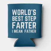 ワールド最高のス・ステップのおもしろい父 缶クーラー (正面)