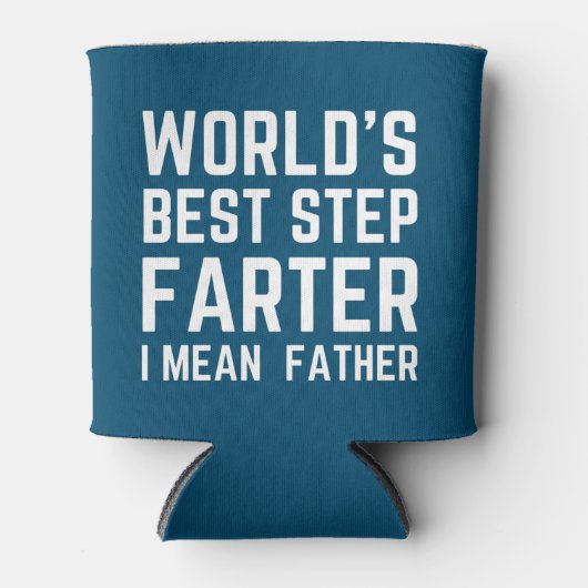 ワールド最高のス・ステップのおもしろい父 缶クーラー (正面)