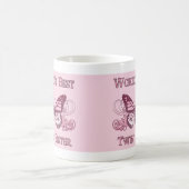 ワールド最高のス・ツイン・シスター(蝶) コーヒーマグカップ (中央)