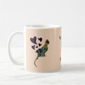 ワールド最高のズキャットシッター猫ハート コーヒーマグカップ (左)