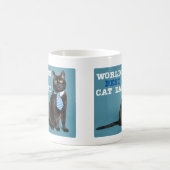 ワールド最高のズキャットパパ コーヒーマグカップ (中央)