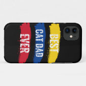 ワールド最高のズキャットパパ Case-Mate iPhoneケース (裏面(横))