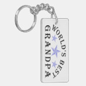 ワールド最高のズグランパブルー キーホルダー (正面左)