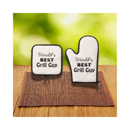 ワールド最高のズグリル男メンズ 鍋つかみ&鍋敷きセット