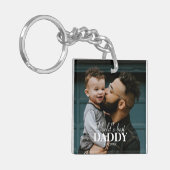 ワールド最高のズダディカスタムフォトユニークKeepsake キーホルダー (正面左)
