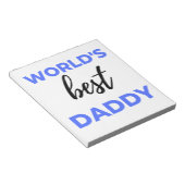 ワールド最高のズダディbl ノートパッド (アングル)