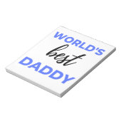 ワールド最高のズダディbl ノートパッド (回転)