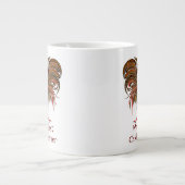 ワールド最高のズチキン農家おもしろい引用文ルースター ジャンボコーヒーマグカップ (正面)