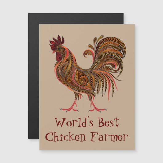 ワールド最高のズチキン農家おもしろい引用文ロースターファーム (正面/裏面)