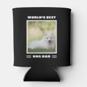 ワールド最高のズドッグパパカスタム写真パーソナライズされた缶 缶クーラー (裏面)