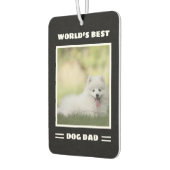 ワールド最高のズドッグパパカスタム写真パーソナライズされた カーエアーフレッシュナー (左)