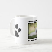 ワールド最高のズドッグパパカスタム写真パーソナライズされた コーヒーマグカップ (正面左)