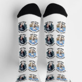 ワールド最高のズドッグパパカスタム- 3犬写真白 ソックス (上部)
