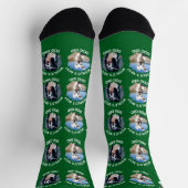 ワールド最高のズドッグパパカスタム- Photos Green ソックス (上部)