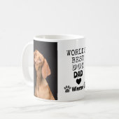ワールド最高のズドッグパパハートポー2写真 コーヒーマグカップ (正面左)