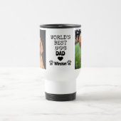 ワールド最高のズドッグパパハートポー2写真 トラベルマグ (中央)