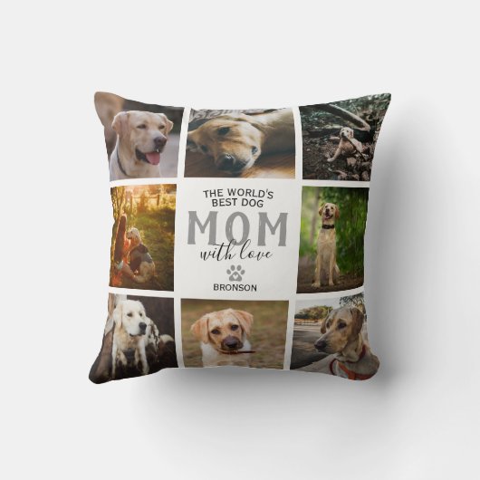 ワールド最高のズドッグママ母の日 クッション (裏面)